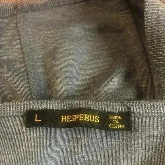 Hesperus blue cropped corset look tank sz L NWOT - Picture 3 of 4